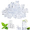LPAMABA 60 Stück 20mm Plastik Eiswürfel Kunststoff Dauereiswürfel Acryl Eiswürfel Künstlich Dauereiswürfel Wiederverwendbar Eiswürfel für Party Deko Fotografie