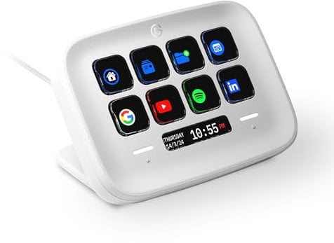 Elgato Stream Deck Neo – 8 anpassbare Tasten, 2 Touch Points, rasante Tasks & Workflows – Steuern Sie Word, Excel, PowerPoint, Teams, Zoom, Spotify etc - Kompatibel mit Mac und PC