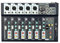 Mischpult, 7-Kanal Audio Mixer mit Bluetooth, USB Sound Verstärker Konsole Mischpult Console für Live, Aufnahme, PC, Karaoke und Spiel Stimme