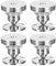 sourcing map 4pcs Silver Speaker Spike Kit Shockproof Adjustable Copper Speaker Spike Isolation with Speaker Spikes Pads Mat,Double-Sided Adhesive for Subwoofer CD DVD Audio Amplifier Recorder