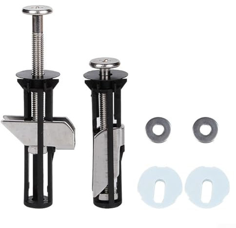 Zoegneer 2Pcs Toilet Cover Fixing Screws 304 Stainless Steel Nine Nuts Fittings Expansion Maket Toilet Bathroom Bolt Locking Screws toilet seat locking bolt toilet seat bolts