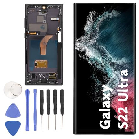 Écran de Remplacement pour S22 Ultra S908B Version UE, Remplacement de L'écran LCD du Téléphone, Assemblage de Numériseur D'écran Tactile avec Une compatibilité Parfaite