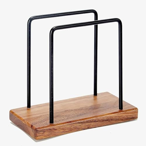 Serviettenhalter, Serviettenhalter auf Holzbasis, Serviettenhalter aus Metall (rechteckig), Serviettenhalter aus Holz, geeignet für Restaurants, Cafés und andere Orte