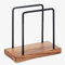Serviettenhalter, Serviettenhalter auf Holzbasis, Serviettenhalter aus Metall (rechteckig), Serviettenhalter aus Holz, geeignet für Restaurants, Cafés und andere Orte