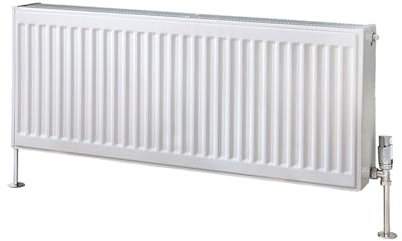 Milano Compact White Type 33 Horizontal Triple Panel Convector Radiator - 400mm x 1000mm