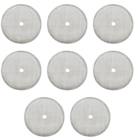 8 Pcs Cafetiere Filter Mesh - 4 Inch Stainless Steel Replacement Mesh Screen, Reusable Coffee Filter for 8 Cup/34 oz/1000 ml Coffee Tea Makers(Silver)