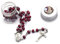 Rose Scent Rosary For Necklace Set With Storage Box Holy Supplies For Women Men Mother's Day Father's Day, Glass, Wood
