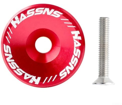Oniissy Bike Aluminium Alloy Headset Stem Top Cap 31.8mm With Bolt 30.5mm,Headset Cap Aluminium Alloy Light Bicycle Headset Stem Top Cap(Red)