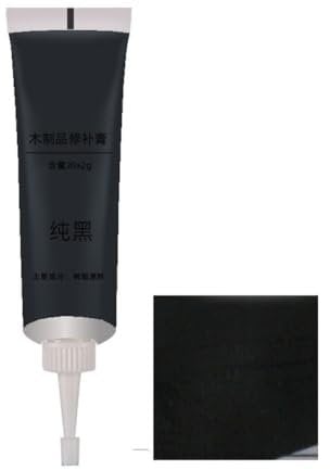 BYYLECL Reparación de muebles de madera, rellenos de madera, reparación de arañazos en el suelo de madera, mesa de madera, puerta, armario, color negro