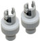 2Pcs Inflatable Kayak Pump Adapter Grey Valve Connector for Stand Up Paddle Board Boat Fit Air Valve Converter for Efficient Inflation Deflation
