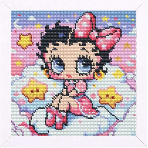 Qianbaiuk Diamond Painting for Adults, Diamond Painting Kits Cartoon, Diamond Painting Children for Gift and Home Wall Decor (12 x 12 Inches)