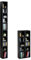 IDIMEX Etagères modulables Musique pour CD et DVD, Lot de 2 Meubles de Rangement en Colonne avec 10 Compartiments, en mélaminé Noir Mat