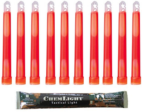 Cyalume Technologies SA9-1027054AM Chemlight, rot (10-er Pack)