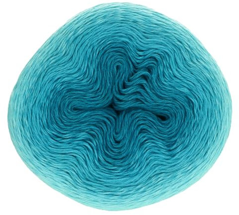 Scheepjes Whirl 1000 m - 559 Turquoise Turntable, Weiches Baumwoll-Acryl-Garn für kreative Projekte