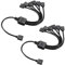 sourcing map ARGB Splitter Cable 1 Female to 6 Female 3 Pin Extension Connector Cord Wire for 5050 3528 LED Light Strips 30cm Length 2Pcs
