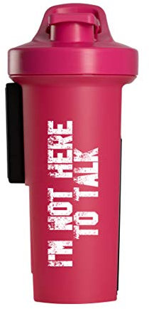 GA Shaker+ 2.0 - L'Originale - 7in1 Shaker Proteico con Setaccio Miscelatore e Funzionalità Intelligenti, 1L – (I´m not here to talk Rosa)