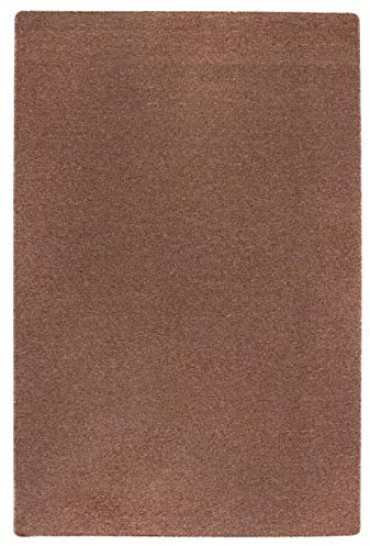 andiamo Teppich Grotone rund mit Vliesrücken, schadstoffgeprüft, meliert, Farbe:Cognac, Größe:50 x 80 cm
