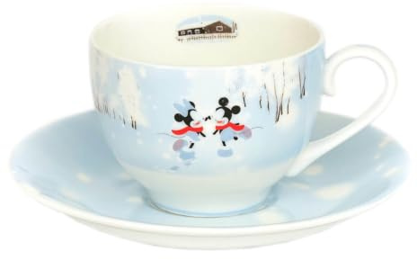 English Ladies Co. Disney Mickey & Minnie Mouse Winter Tea Cup & Saucer