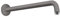 hansgrohe Brausearm 389mm, Brushed Black Chrome
