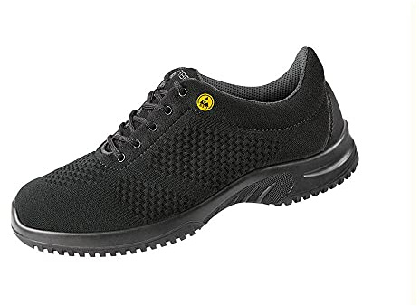 ABEBA 31676 UNI6 Niedriger Schuh, S3, SRC, Schwarz, Größe 35