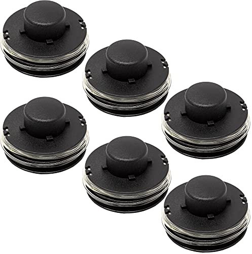 Fadenspule Trimmerspule passend für den Grizzly Tools Akku Rasentrimmer CT2000 Sense Freischneider Akku Trimmer Rasen Kantenschneider (6 Stück)