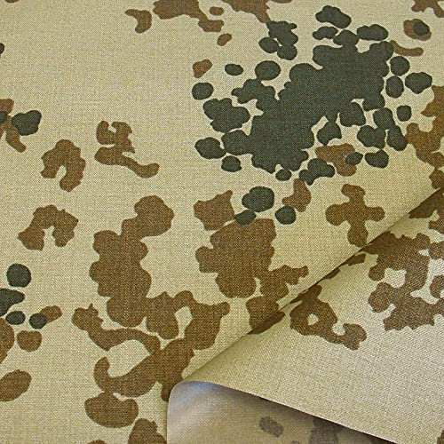 TOLKO Bundeswehr Camouflage Stoff aus 770dtex Cordura Nylon | Wasserdicht, Reißfest, Extrem robust | Segeltuch Meterware im Armee Flecktarn | mittelschwer 150cm breit (Plane beschichtet)