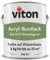 Viton Buntlack 3 Kg Grün - Seidenmatt - Wetterfest für Außen und Innen - 3in1 Grundierung & Lack - HAE 30 - Farbe auf Wasserbasis für Holz, Metall & Stein - RAL 6011 Resedagrün