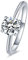 Mejewri Verlobungsring Damen, Moissanite Ring Solitär Ring Damen Silber 925 Ring Mit Stein Ringe Frauen Diamond Ring Engagement Ring D Color VVS1 Moissanite 18 Karat Weiß Gold 2ct 47