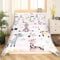 Kinder Zoo Tier Bettwäsche 135 x 200 Nette Giraffe Bettbezug Regenbogen Bettbezug für Jungen Mädchen Rosa Streifen Dekor Bettwäsche Set Dreiecke Punkte Sterne Bettwäsche Set mit 1 Kissenbezug