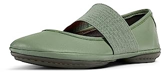 Camper Women's Right Nina 21595 Ballet Flat, Medium Green 241, 5 UK