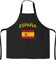 803 Cocina Delantal Bandera España Delantal con Peto Personalizado Delantal De Cocina Poliester Delantal para Cocinar Hombre Hogar