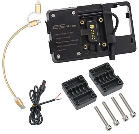 AFNCX Supporto di Navigazione per Telefono Cellulare per Moto compatibile con R1250GS BMW (Ricarica USB)
