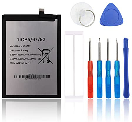SwarKing Batería de repuesto Baterias Moviles compatible con WIKO View 4 WIKO 476792 con kit de herramientas