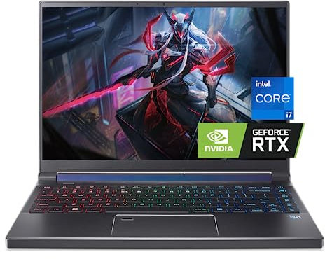 acer Predator Triton 300 SE Gaming Laptop, Display 14 165Hz FHD+, Intel Core i7-12700H, NVIDIA RTX 3060, 16GB LPDDR5 RAM, SSD NVMe 2TB, Tastiera retroilluminata RGB, Impronta digitale, HDMI