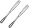 2 Pcs Butter Knives, 3 in 1 Stainless Steel Spreader, Butter Knife have Serrated Edges and Scraping Holes, Easy Spread for Cutting Butter Cheese Chocolate Jams and Creams