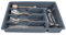 KADAX Organisateur de tiroir pour couverts, système de rangement pour tiroir, organisateur robuste pour tiroirs, séparateur fonctionnel, range-couverts (bleu foncé)