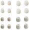 Luckvan 8 Pairs Extra Small Earbuds Tips Replacement Silicone Ear Tips Extra Small Ear Tips for in-Ear Earbuds, White, SHGTWS01