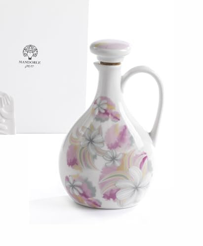 PABEN Huilier élégant à thème fleurs 17 cm en porcelaine avec boîte-cadeau amandes bonbonnières