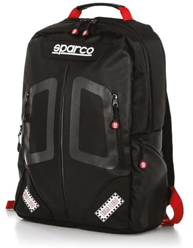 sparco Targa Florio Rucksack, Schwarz/Rot