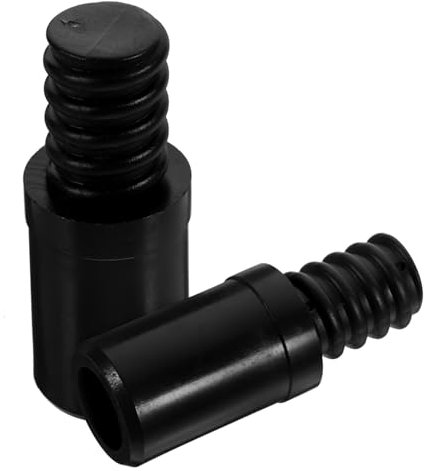 CIYODO Verlängerungsstangen-adapter 2 Stück Kunststoff-gewindespitzen Für Besenstiele Schwarz 25 Mm Gewindeende