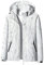 NSICBMNO Veste imperméable légère avec capuche amovible pour femme - Veste de sport softshell coupe-vent d'extérieur pour randonnée, camping - Grande taille, Blanc 01, 3XL