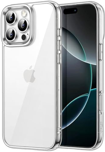 JETech Case for iPhone 16 Pro Max 6.9-Inch, Non-Yellowing Shockproof Phone Bumper Cover, Anti-Scratch Clear Back (Clear)