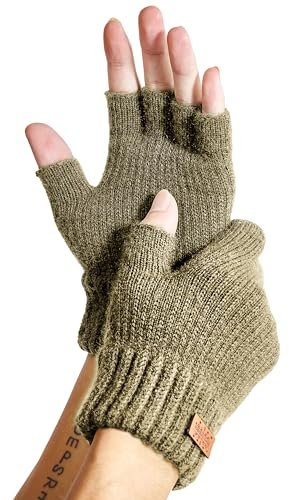 JYUYNY Fingerlose Handschuhe - Kaschmir Winter Warme Strick Handschuhe für Laufen, Radfahren, Fahren - Herren und Damen