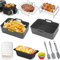 Freidoras de aire caliente Accesorios para Ninja Foodi Max Dual Zone AF300EU AF400EU, COSORI 8.5L Dual Zone Freidora de Aire Caliente, Libre de BPA, Airfryer Molde de Silicona Accesorios - Gris