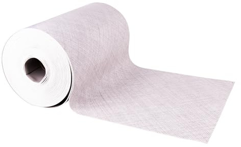 Cofan Halbstarre Vinyl-Teppichrolle mit digitalem Design, meliert, hellgrau, wasserdicht, schmutzabweisend und strapazierfähig, Rollenmaße: 52 cm x 20 m
