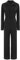 Miutii Work Coveralls for Women Casual Long Sleeve Full Body Overalls Jumpsuit Rompers Mechanic Workwear Black S
