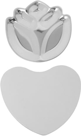 FRCOLOR 2pcs Metal Makeup Mixing Palette Nail Art Ring Holder Gel Mixing Palette Nail Holder Art Tool