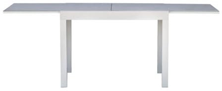 Gruppo Maruccia - Table rectangulaire pour l'intérieur et l'extérieur - Structure en aluminium, plateau en verre céramique - Extensible de 1,04 à 2,08 mètres