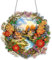 DIY Diamond Painting Frühling Diamant Painting Basteln Anhänger mit Kette Fenster Deko Diamond Painting Fensterbilder Frühling Deko Diamant Malerei Türkranz für Frühling Ostern Wandbehang Kits (A)