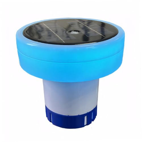 Pool Chlore Floater 6 pouces Float de chlore imperméable avec comprimés de lumière solaire colorés pour les flotteurs anti-allonge pour la piscine Spa